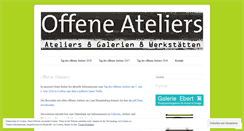 Desktop Screenshot of offeneateliers.com